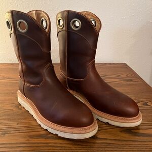 Men’s Tecovas LongHaul Waterproof Roper Composite Toe Work Boots in Size 9EE